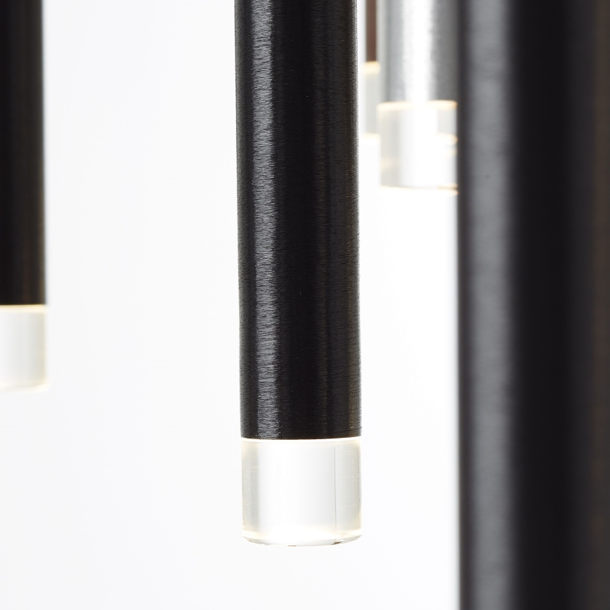 Brilliant - LED dimbar pendellampa på kabel CEMBALO LED/70W/230V matt krom/svart/brun