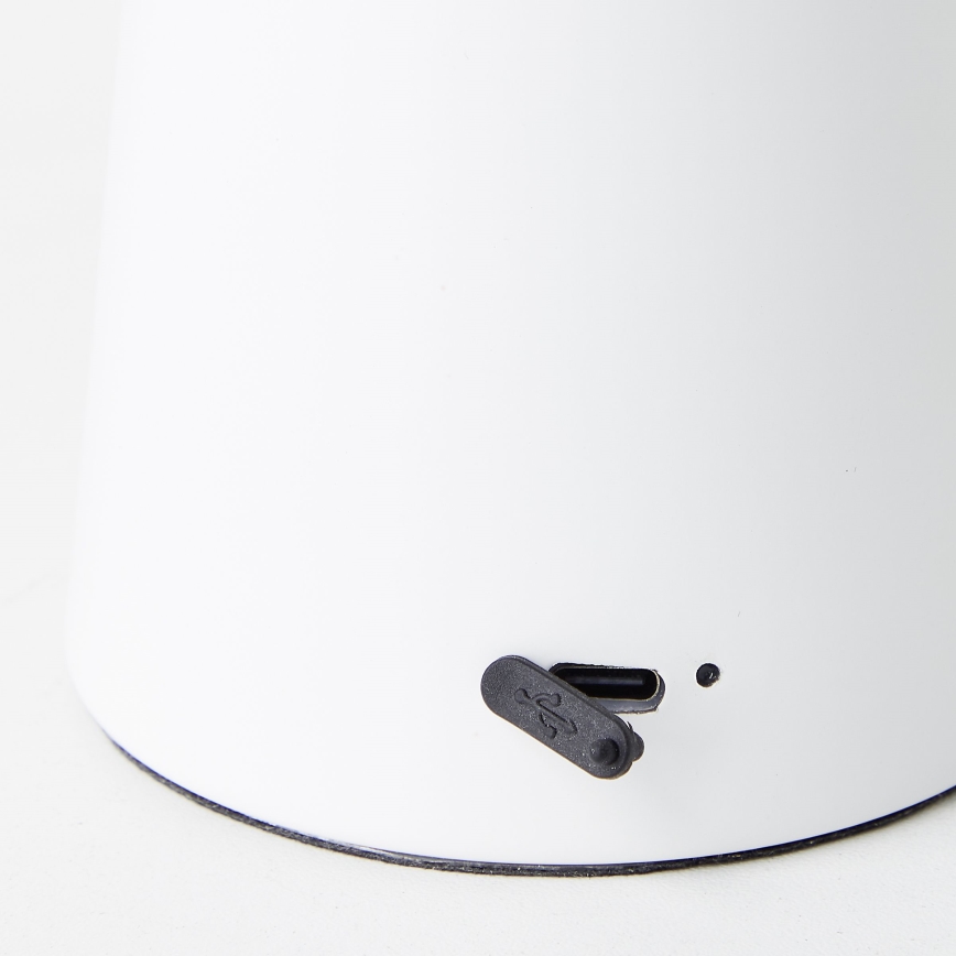 Brilliant - LED Dimbart touch-utomhusbordslampa MUFFIN LED/3W/5V USB 2600 mAh IP44 vit