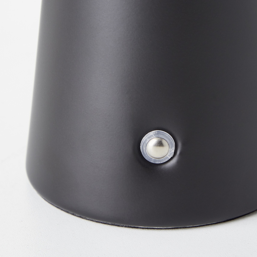 Brilliant - LED Dimbart Touch Utomhusbordslampa MUFFIN LED/3W/5V USB 2600 mAh IP44 svart