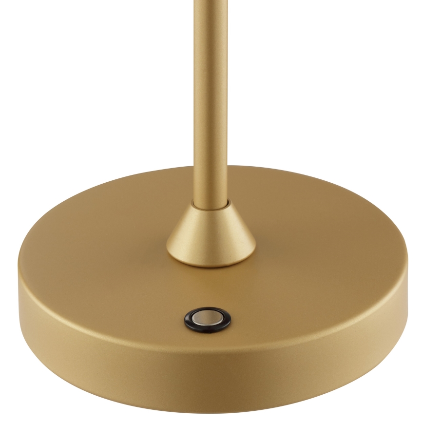 Brilliant - LED dimbar uppladdningsbar beröringsstyrd utomhusbordslampa ELORA LED/2,5W/5V 2700K 2600 mAh IP44 guld