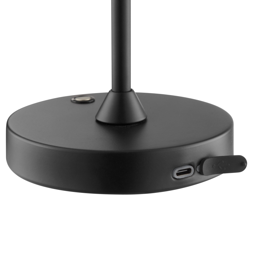 Brilliant - LED dimbar uppladdningsbar beröringsstyrd utomhusbordslampa ELORA LED/2,5W/5V 2700K 2600 mAh IP44 svart