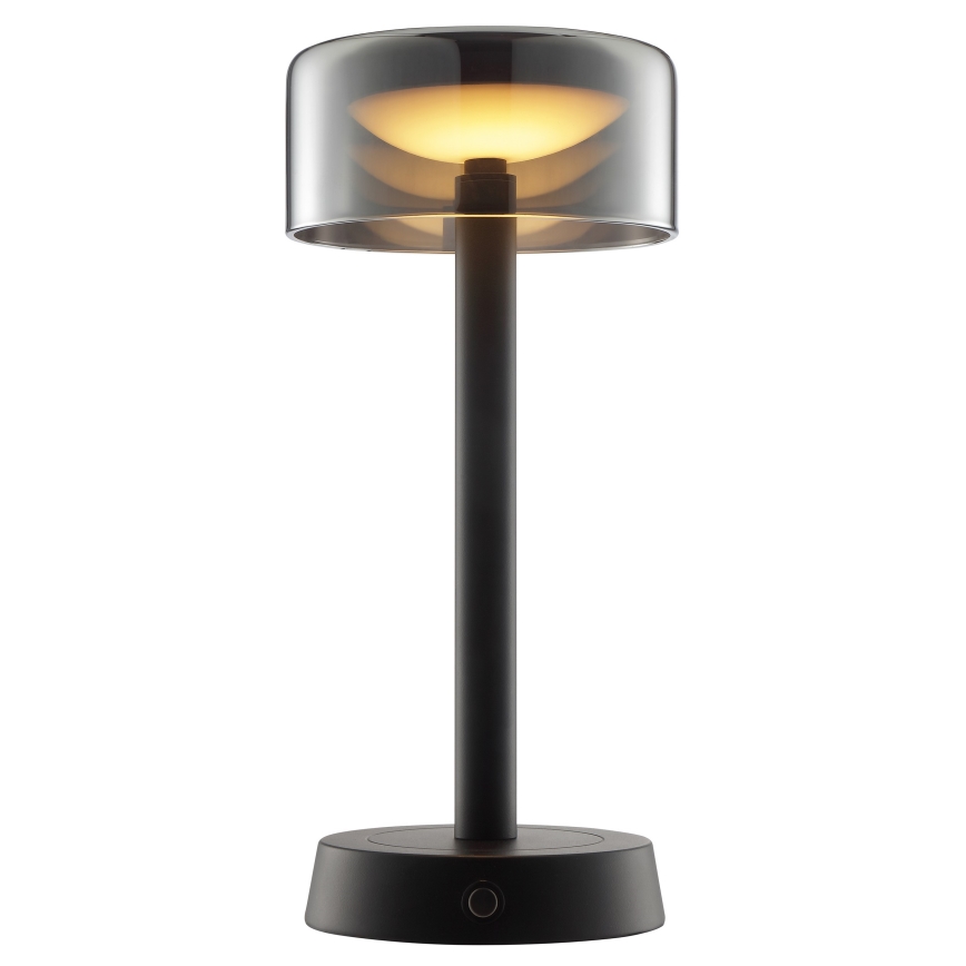 Brilliant - RAZOR LED uppladdningsbar, dimbar, beröringsstyrd utomhusbordslampa LED/2,5W/5V 2700K 2600 mAh IP44 svart