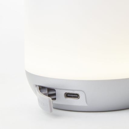Brilliant - LED Dimbart utomhusbordslampa GEMMA LED/1,9W/5V 1800 mAh IP44 vit