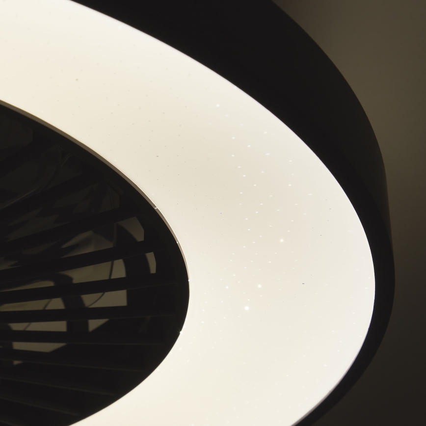 Brilliant - LED RGBW Dimbar takfläkt MAZZARO LED/24W/230V 3000-6500K Ø 58 cm svart + fjärrkontroll