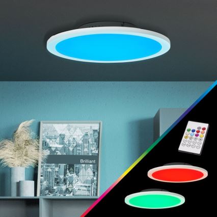 Brilliant - LED RGBW Dimbar taklampa ABIE LED/24W/230V 2700-6500K + fjärrkontroll