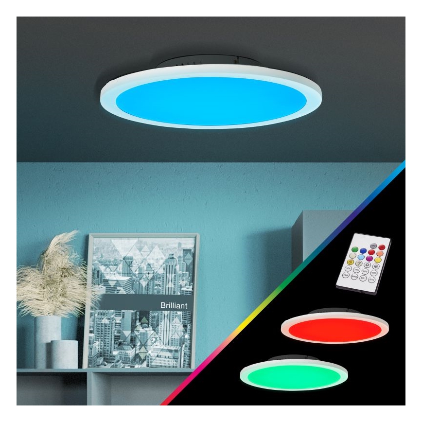 Brilliant - LED RGBW Dimbar taklampa ABIE LED/24W/230V 2700-6500K + fjärrkontroll