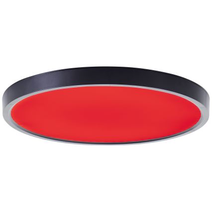 Brilliant - LED RGBW Dimbar taklampa LOTTI LED/16W/230V 3000K diameter 30 cm svart Wi-Fi Tuya + fjärrkontroll