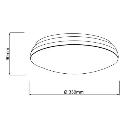 Brilliant - LED RGBW Dimbar taklampa MIDWAY LED/14W/230V 3100-6500K Wi-Fi Tuya + fjärrkontroll