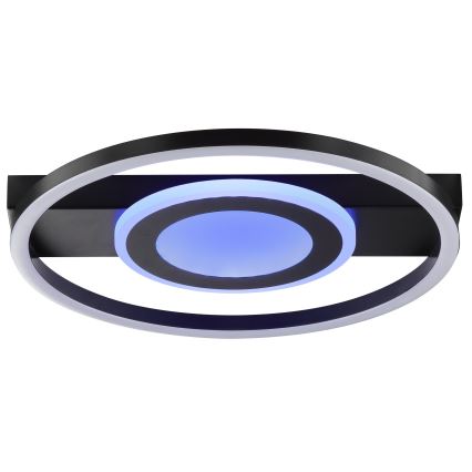 Brilliant - LED RGBW dimbar taklampa MAUREEN LED/20W/230V 3000-6500K svart + fjärrkontroll