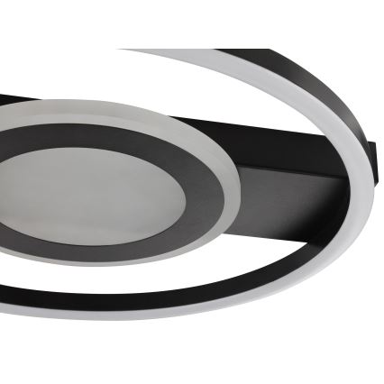 Brilliant - LED RGBW dimbar taklampa MAUREEN LED/20W/230V 3000-6500K svart + fjärrkontroll