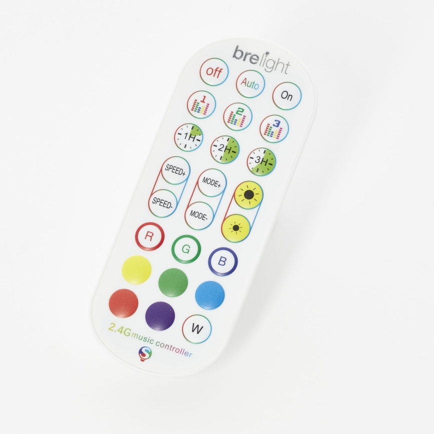 Brilliant - LED RGBW Ljusreglerad golvlampa NEELE LED/6,5W/230V vit + fjärrkontroll