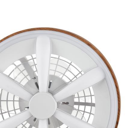 Brilliant - LED RGBW Takfläkt med dimmer GAIANO LED/24W/230V 2700-6500K diameter 48 cm brun + fjärrkontroll