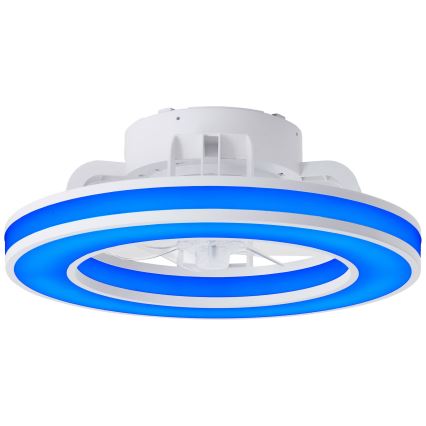 Brilliant - LED RGBW Takfläkt med dimmer MONDELLO LED/26W/230V 2700-6500K diameter 41,5 cm vit + fjärrkontroll