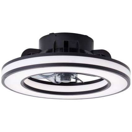 Brilliant - LED RGBW Takfläkt med dimmer MONDELLO LED/26W/230V 2700-6500K diameter 41 cm svart + fjärrkontroll