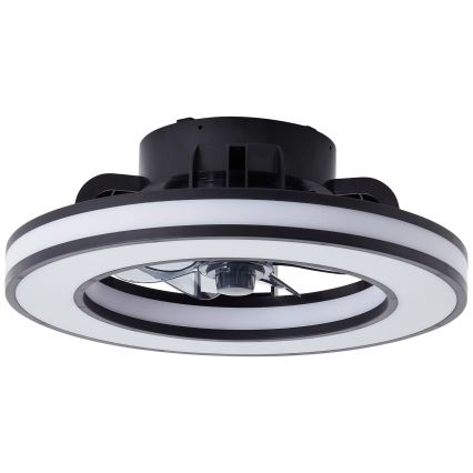 Brilliant - LED RGBW Takfläkt med dimmer MONDELLO LED/26W/230V 2700-6500K diameter 41 cm svart + fjärrkontroll