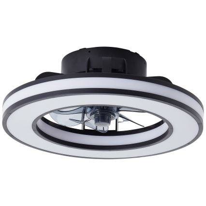 Brilliant - LED RGBW Takfläkt med dimmer MONDELLO LED/26W/230V 2700-6500K diameter 41 cm svart + fjärrkontroll