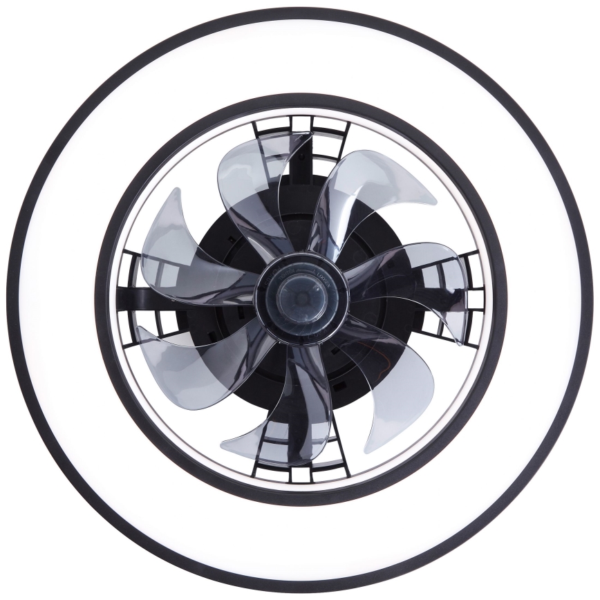 Brilliant - LED RGBW Takfläkt med dimmer MONDELLO LED/26W/230V 2700-6500K diameter 41 cm svart + fjärrkontroll