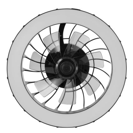 Brilliant - LED RGBW Dimbar takfläkt med ljus FANORA LED/30W/230V 2700-6500K Ø 46 cm svart + fjärrkontroll