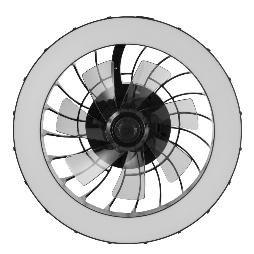Brilliant - LED RGBW Dimbar takfläkt med ljus FANORA LED/30W/230V 2700-6500K Ø 46 cm svart + fjärrkontroll