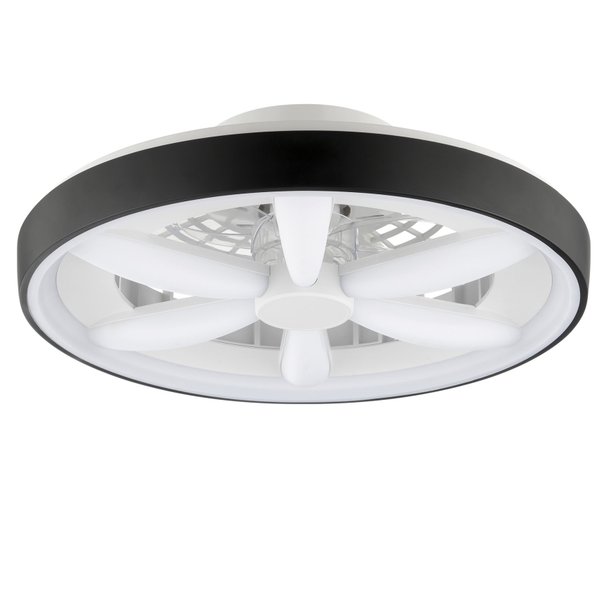 Brilliant - LED RGBW Dimbar takfläkt med ljus GAIANO LED/48W/230V 2700-6500K svart + fjärrkontroll