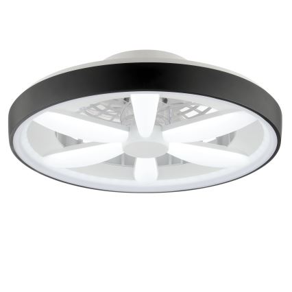 Brilliant - LED RGBW Dimbar takfläkt med ljus GAIANO LED/48W/230V 2700-6500K svart + fjärrkontroll