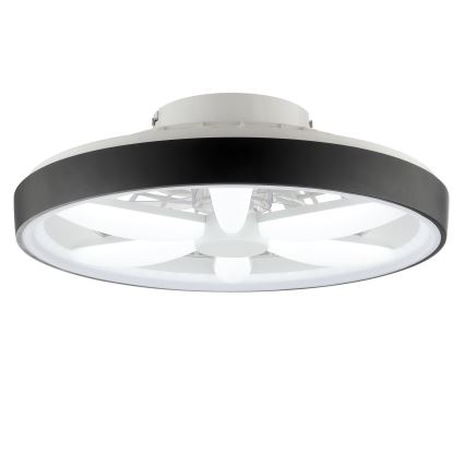 Brilliant - LED RGBW Dimbar takfläkt med ljus GAIANO LED/48W/230V 2700-6500K svart + fjärrkontroll