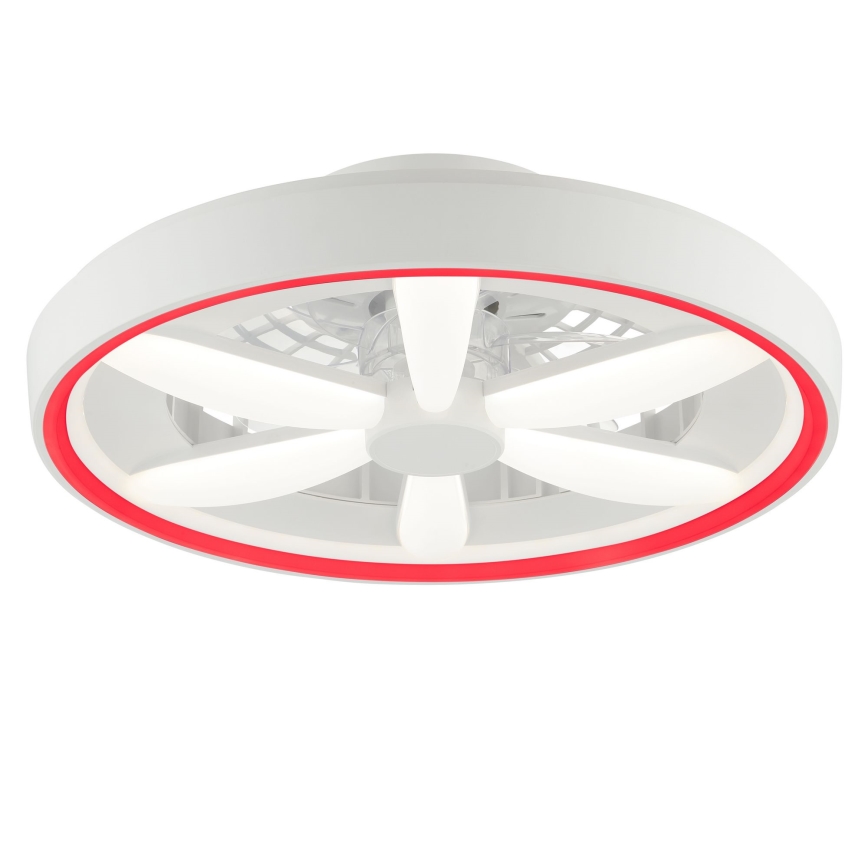 Brilliant - LED RGBW Dimbar takfläkt med ljus GAIANO LED/48W/230V 2700-6500K vit + fjärrkontroll