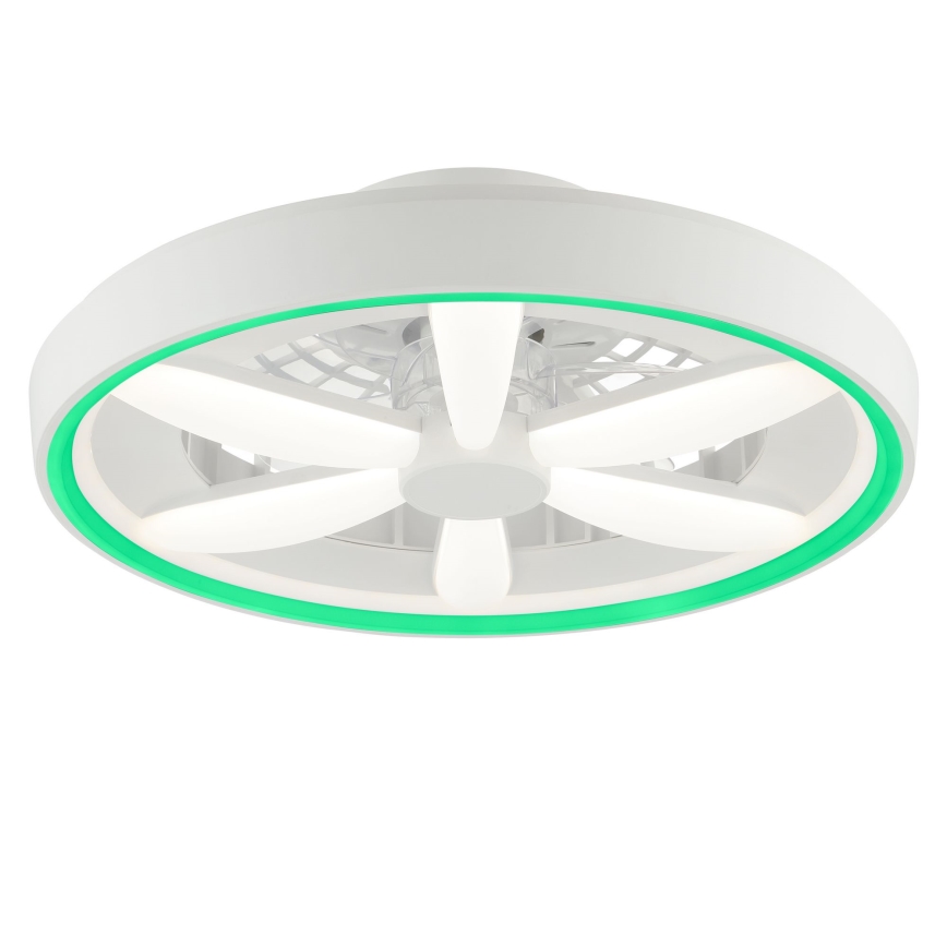 Brilliant - LED RGBW Dimbar takfläkt med ljus GAIANO LED/48W/230V 2700-6500K vit + fjärrkontroll