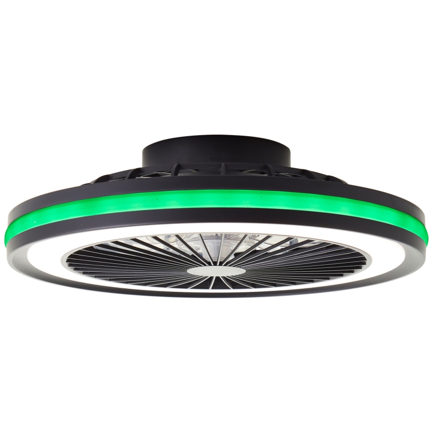 Brilliant - LED RGBW dimbar taklampa med fläkt PALMERO LED/40W/230V 2700-6500K Ø 46,6 cm beige + fjärrkontroll