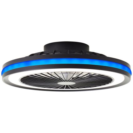 Brilliant - LED RGBW dimbar taklampa med fläkt PALMERO LED/40W/230V 2700-6500K Ø 46,6 cm beige + fjärrkontroll