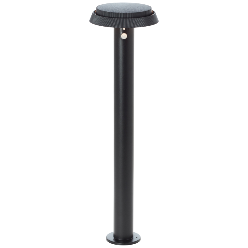 Brilliant - LED solcellslampa med sensor ALVERO LED/4W/3,7V 2000 mAh 70 cm IP44 svart