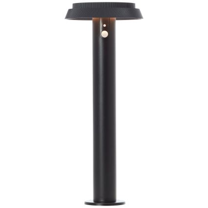 Brilliant - LED solcellslampa med sensor ALVERO LED/4W/3,7V 2000 mAh 50 cm IP44 svart