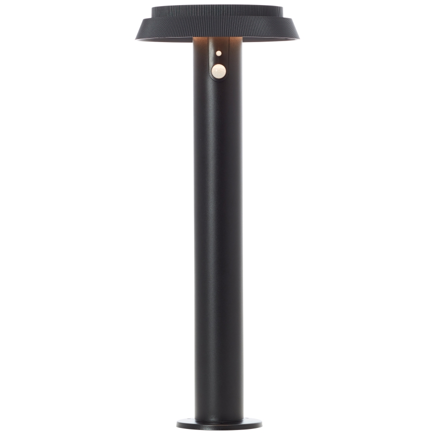 Brilliant - LED solcellslampa med sensor ALVERO LED/4W/3,7V 2000 mAh 50 cm IP44 svart