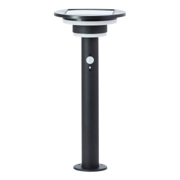 Brilliant - LED solcellslampa med sensor GARVINA LED/3W/3,7V 2000 mAh 45 cm IP44 svart