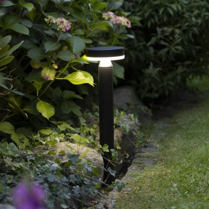 Brilliant - LED Solarlampa med sensor MAGUA LED/4W/3,7V 2000 mAh 50,2 cm IP44 svart