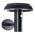 Brilliant - LED solcellsvägglampa med sensor ALVERO LED/4W/3,7V 2000 mAh IP44