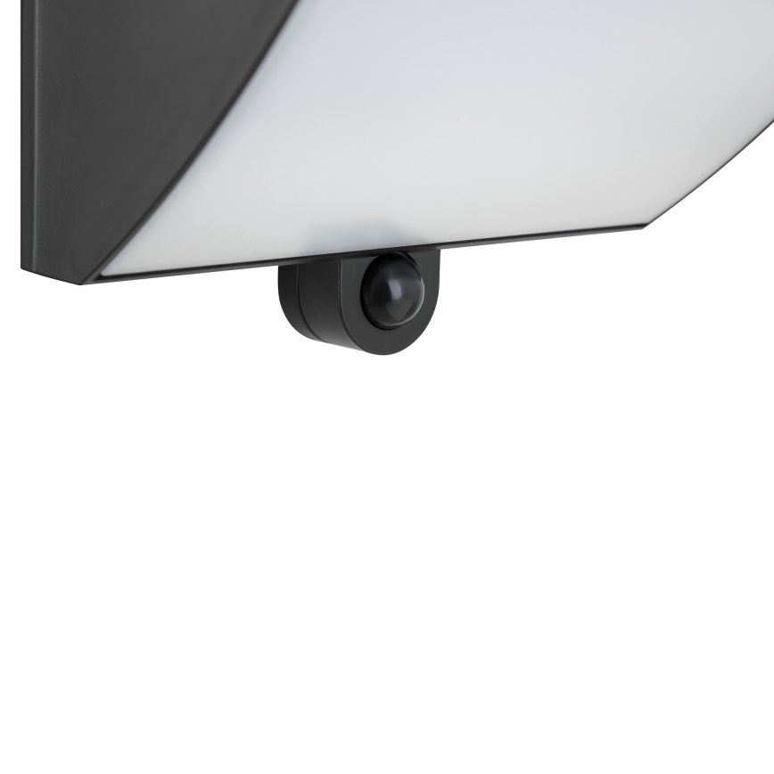 Brilliant - LED solcellsvägglampa med sensor SIERRA LED/6W/3,7V 2700/4000/6500K 2000 mAh IP54 svart