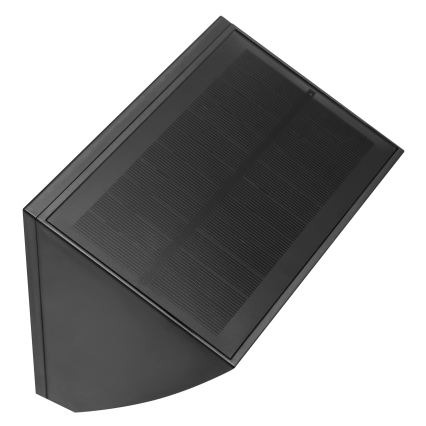 Brilliant - LED solcellsvägglampa med sensor SIERRA LED/6W/3,7V 2700/4000/6500K 2000 mAh IP54 svart