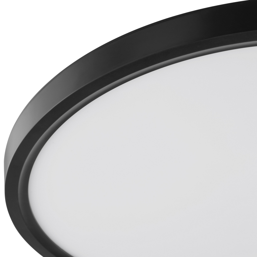 Brilliant - LED-taklampa med rörelse- och skymningssensor GALO LED/26W/230V Ø 40 cm svart