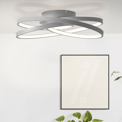Brilliant - LED taklampa LABYRINTH LED/40W/230V diameter 39,5 cm grå