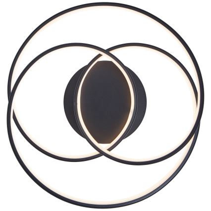 Brilliant - LED taklampa LABYRINTH LED/40W/230V diameter 39,5 cm svart