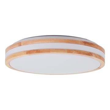 Brilliant - LED taklampa LASKOS LED/22W/230V Ø 38 cm, gummiträ
