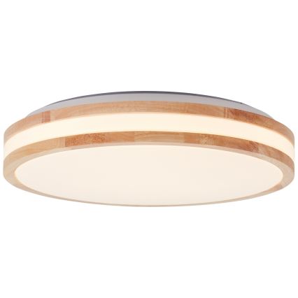 Brilliant - LED taklampa LASKOS LED/22W/230V Ø 38 cm, gummiträ