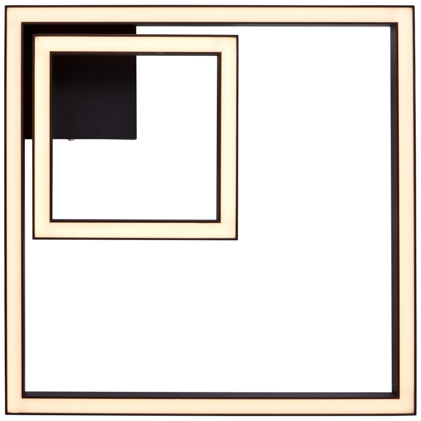 Brilliant - LED taklampa QUON LED/24W/230V 3000K 40x40 cm svart