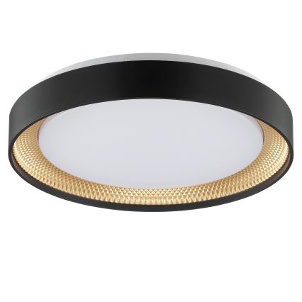 Brilliant - LED dimbar taklampa WALDO LED/24W/230V 3000-6500K Ø 38,5 cm svart/guld + fjärrkontroll