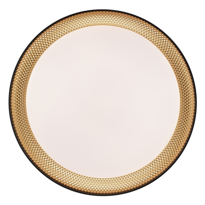 Brilliant - LED dimbar taklampa WALDO LED/24W/230V 3000-6500K Ø 38,5 cm svart/guld + fjärrkontroll