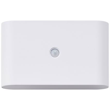 Brilliant - LED utomhus vägglampa med sensor XINO LED/3W/5V 3600 mAh IP44 vit