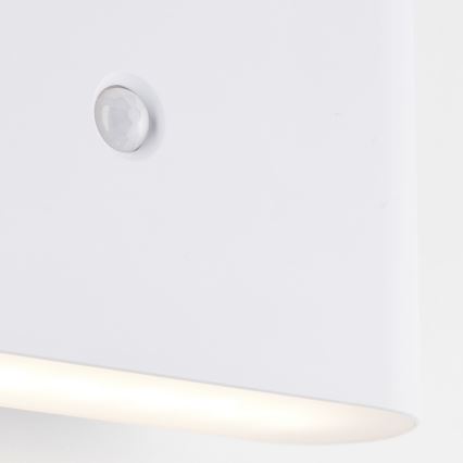 Brilliant - LED utomhus vägglampa med sensor XINO LED/3W/5V 3600 mAh IP44 vit
