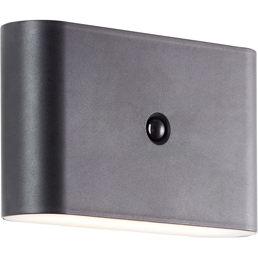 Brilliant - LED utomhus vägglampa med sensor XINO LED/3W/5V 3600 mAh IP44 svart