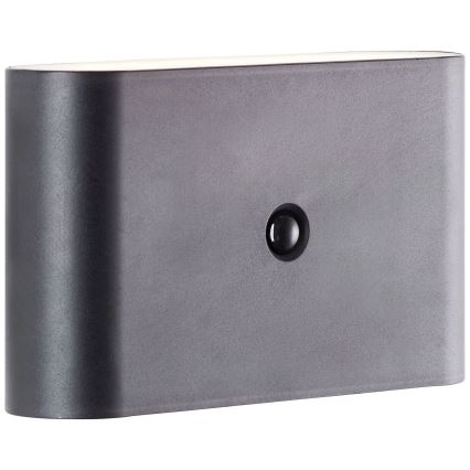 Brilliant - LED utomhus vägglampa med sensor XINO LED/3W/5V 3600 mAh IP44 svart